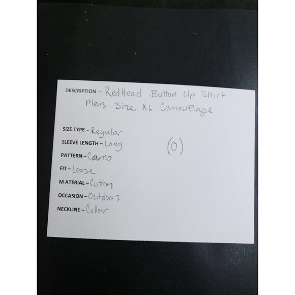 RedHead Mens XL Camouflage Button-Up Long Sleeve Shirt - Picture 6 of 7